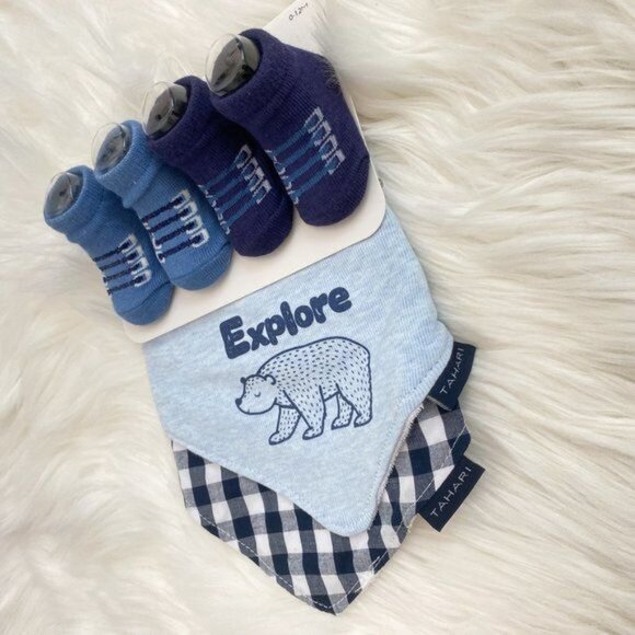 Tahari Baby Boy Bandana Bib Bundle - Picture 2 of 2